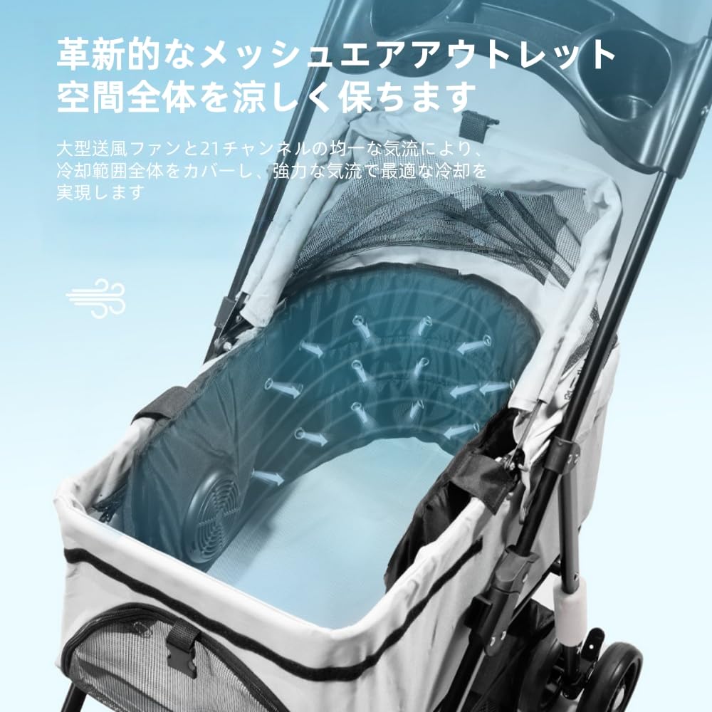 Amazon.co.jp: Gwkn 【新登場】ペットカート用 冷却ファンシート